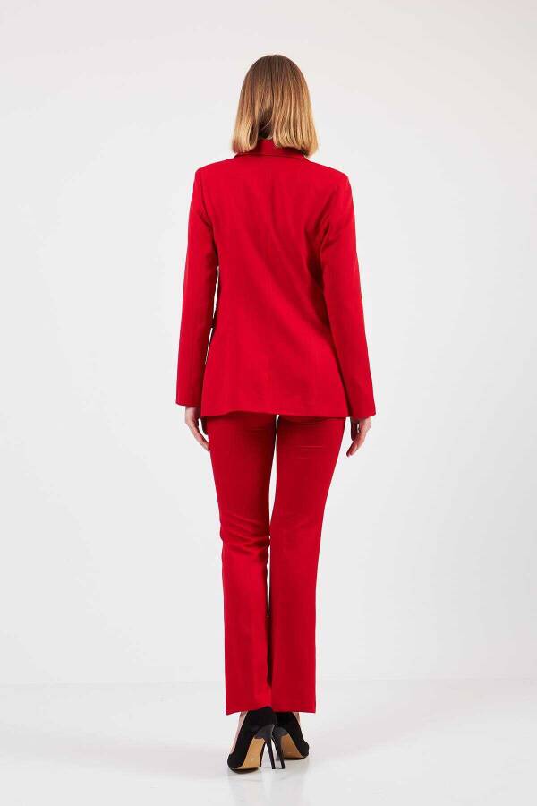 Kırmızı Ceket Pantolon Takım - 1